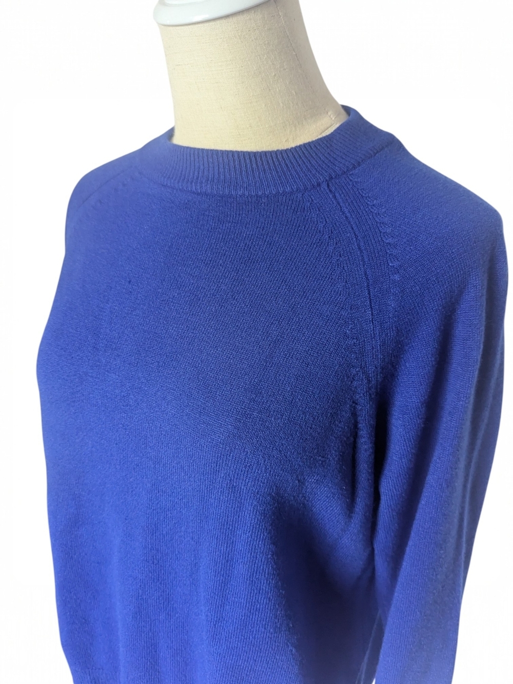 VTG Studio Works Crewneck Sweater Royal Blue Large Petite - Picture 2 of 4
